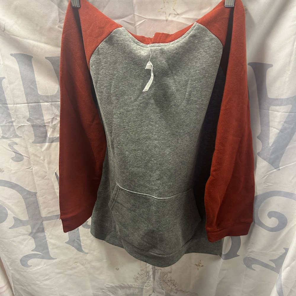 Old Navy Kids Gray Hoodie with Red Sleeves